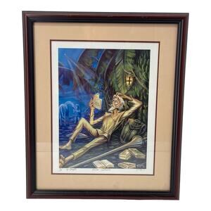 Framed Art Print Don Quixote Fernando Artist Limited Edition Signed